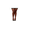 Bas nylon autofixant couleur café grande taille 
